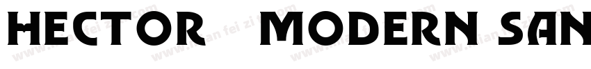 Hector   Modern Sans Serif Font fam字体转换